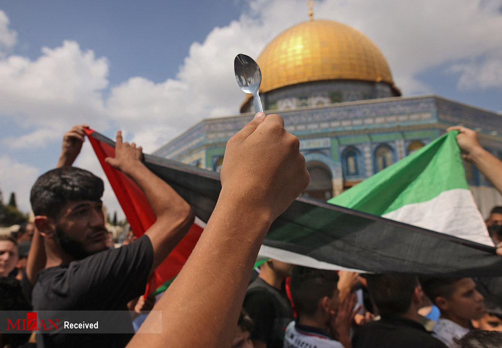 عکس/ قاشق نماد مبارزه در فلسطین