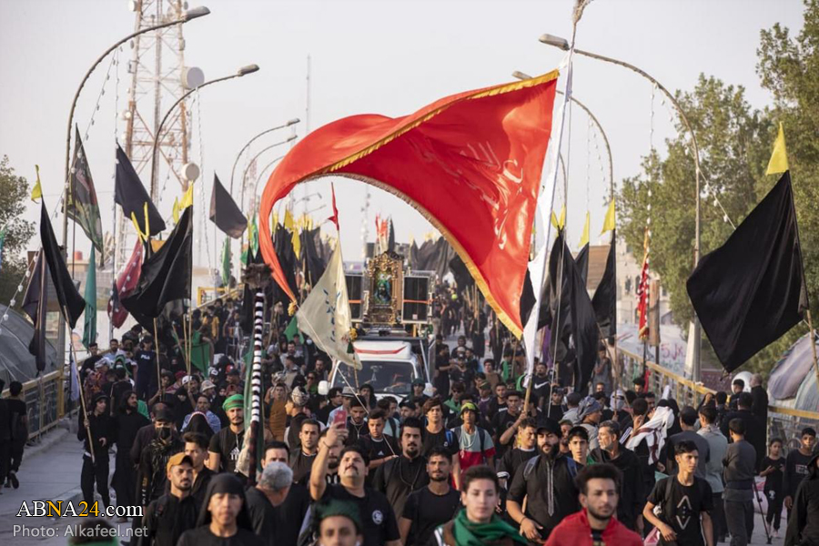 حضور زائرین اربعین حسینی در استان «سماوه» عراق