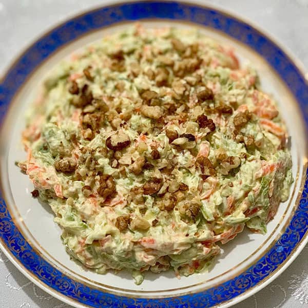  طرز تهیه سالاد هویج و کدو سبز خوشمزه به روش رژیمی