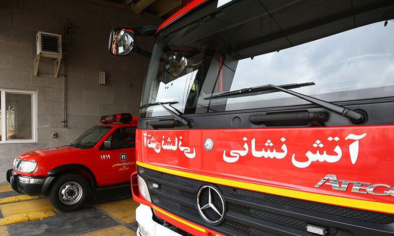 پاساژی در امامزاده حسن(ع) تهران آتش گرفت