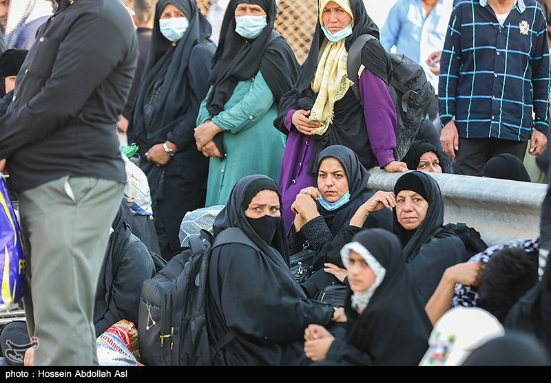 عکس/ تجمع زائران در مرز شلمچه با شایعات فضای مجازی