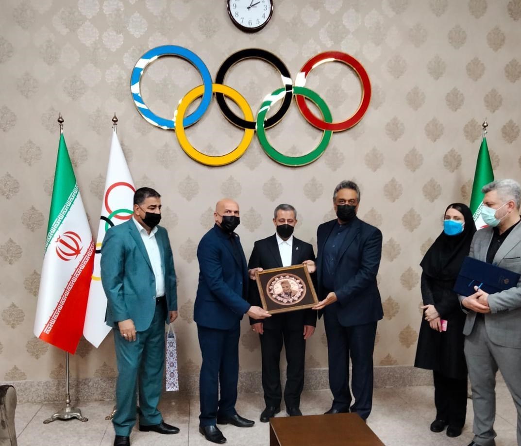 دیدار رئیس فدراسیون اسکواش عراق با دبیر کل کمیته ملی المپیک