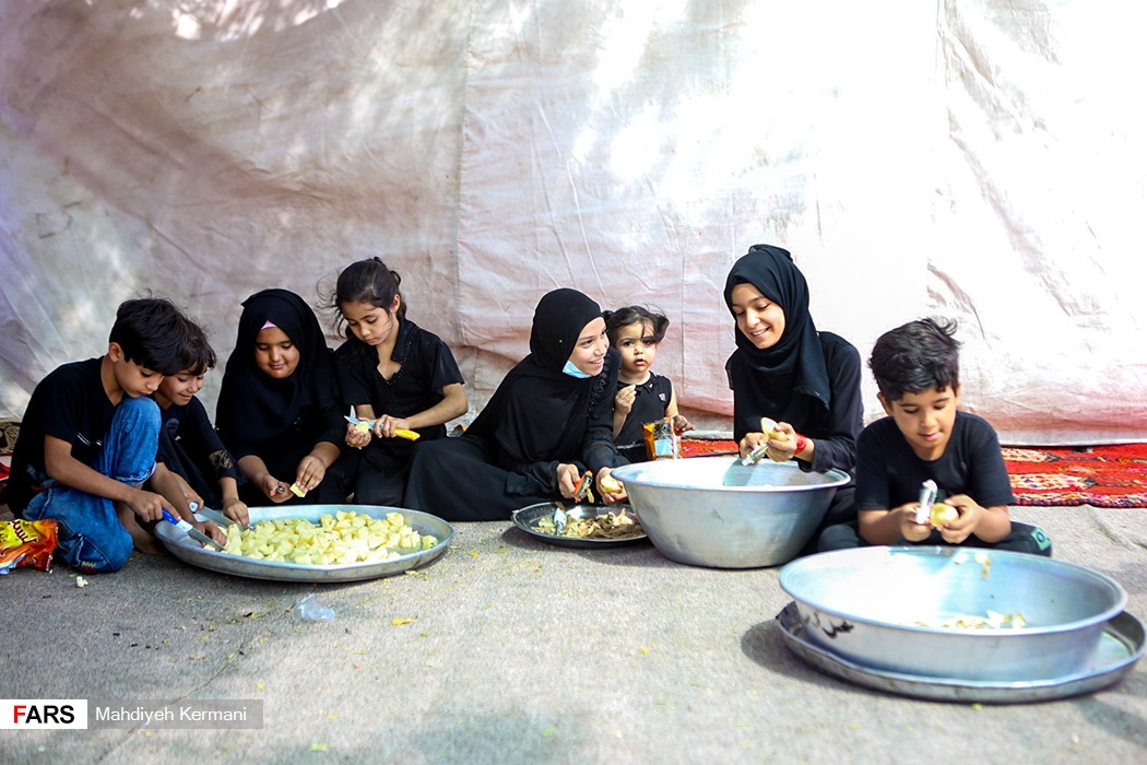 عکس/ خادمان کوچک زوار الحسین