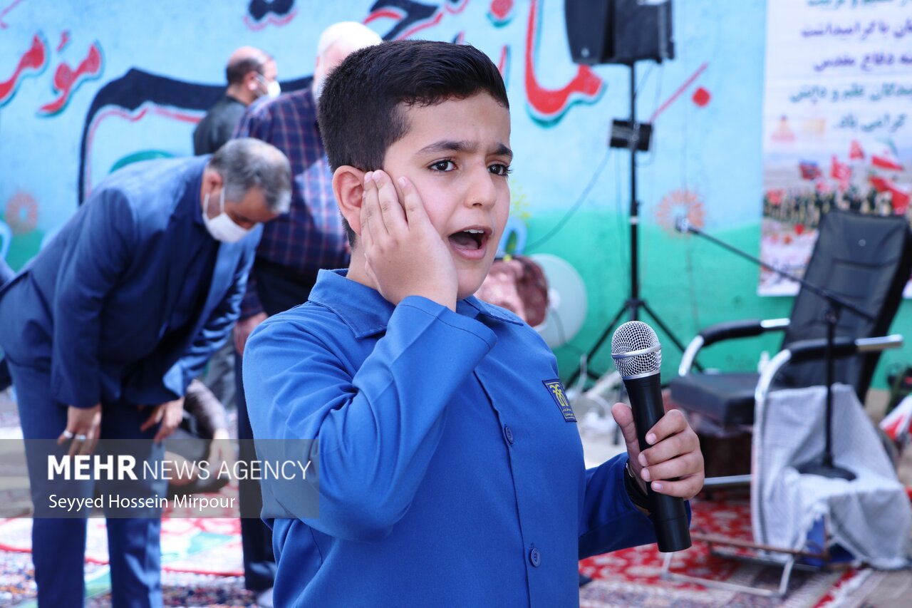 آغاز سال تحصیلی در روستای اسماعیل آباد مشهد با حضور علم الهدی