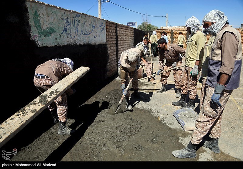عکس/ کار جالب یک گروه جهادی به مناسبت اربعین حسینی