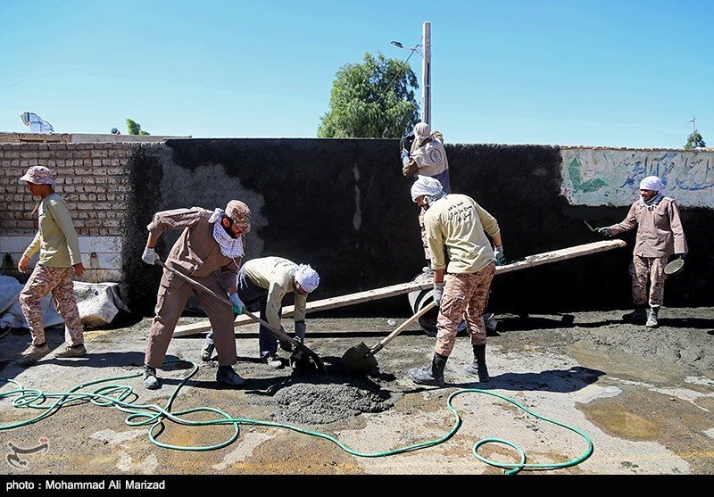 عکس/ کار جالب یک گروه جهادی به مناسبت اربعین حسینی