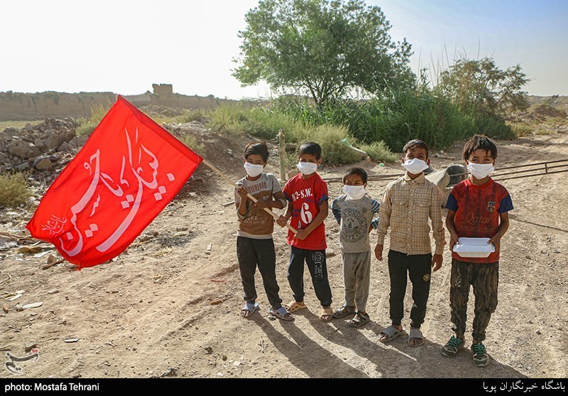 کاروان اربعین در منطقه کوره آجرپزی