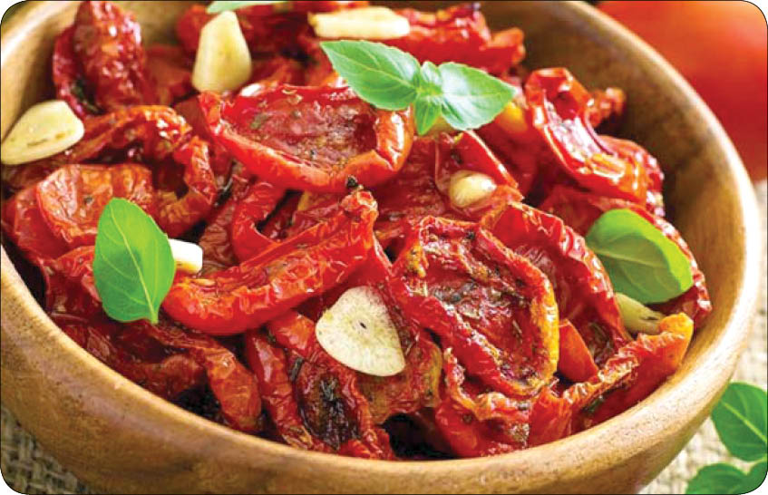 گوجه خشک شده طعم دار