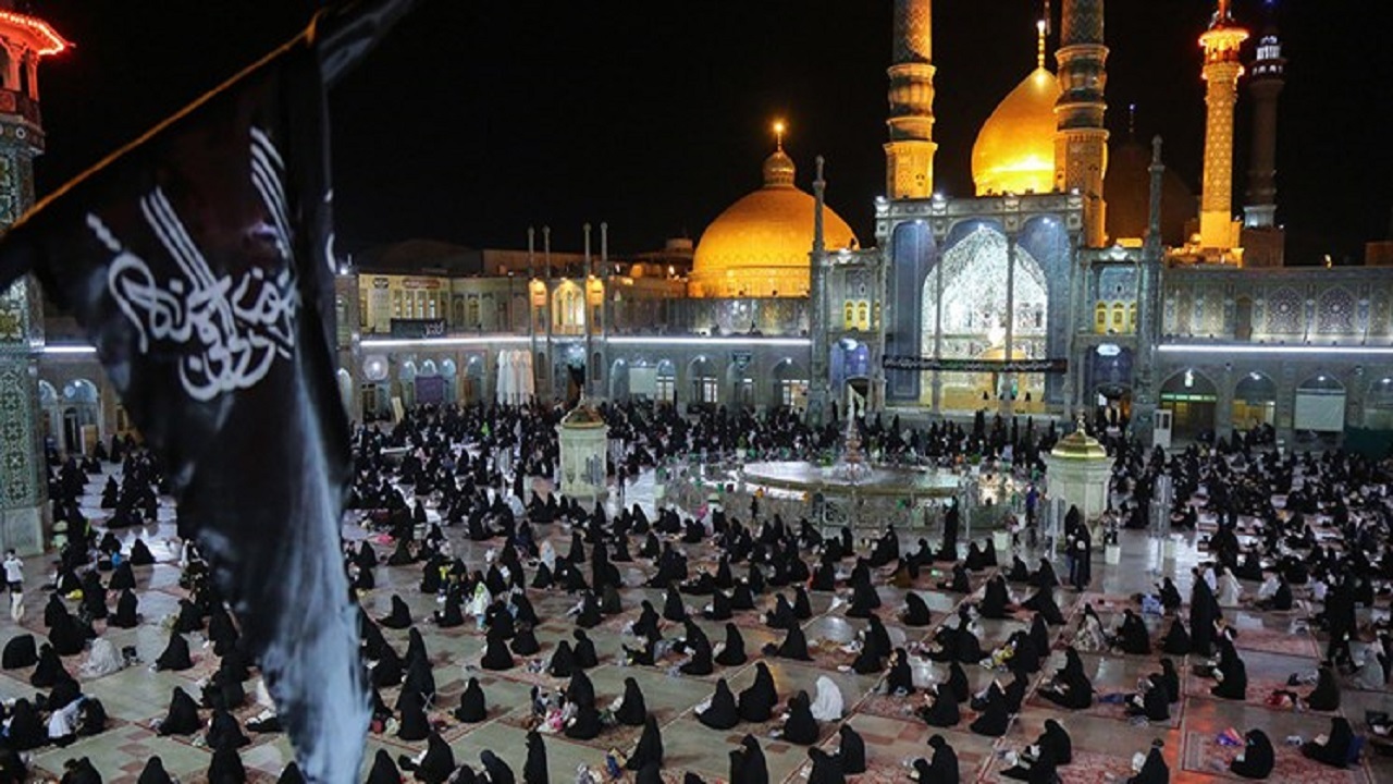 برگزاری مراسم سوگواری شهادت امام حسن عسکری(ع) در حرم حضرت معصومه(س)