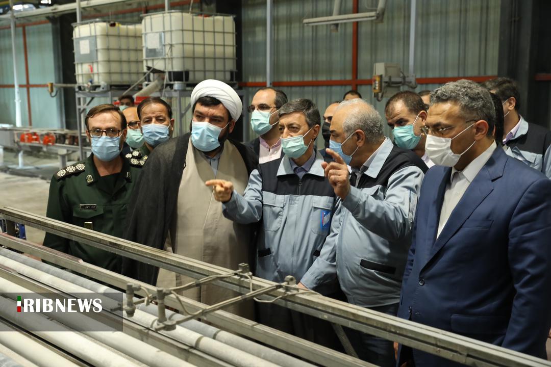 بهرهبرداری از خط تولید سرامیکهای پرسلان پولیش در ساوه