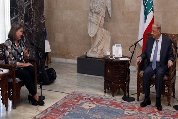 دیدار معاون بلینکن با رئیس جمهور لبنان