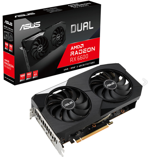 ایسوس از کارت گرافیک Dual Radeon RX 6600 رونمایی کرد