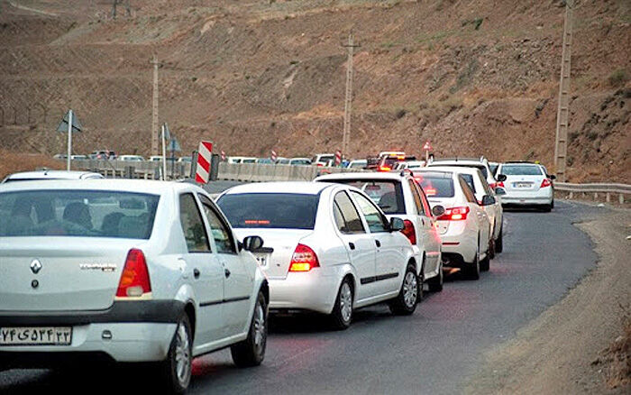 ترافیک در مبادی ورودی مازندران پرحجم است
