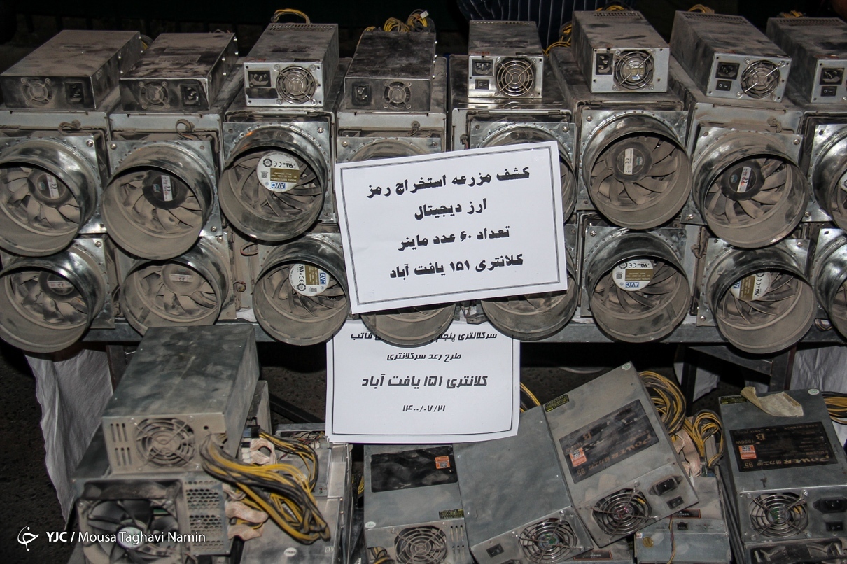 عکس/ کشف ماینر در طرح رعد پلیس