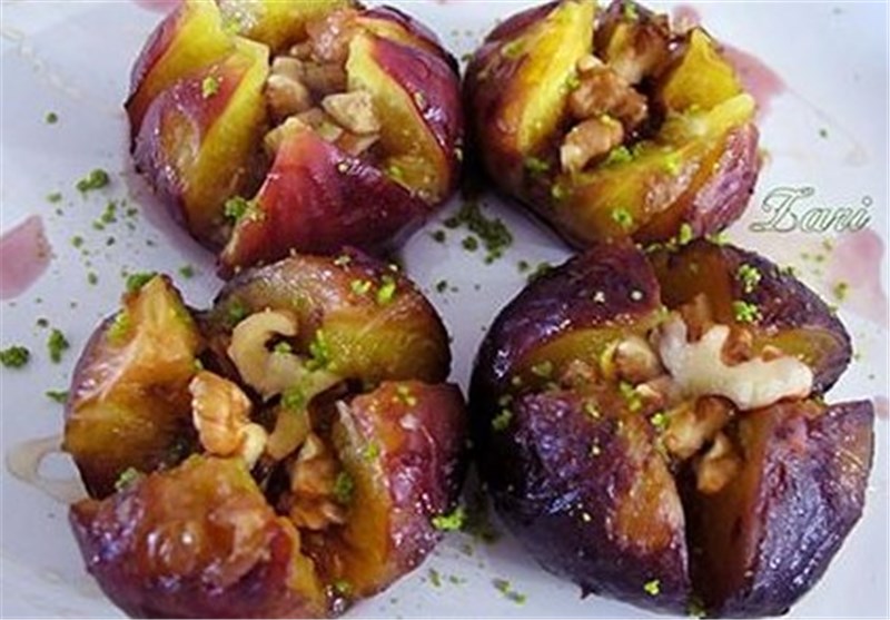طرز تهیه دسر خوشمزه و مقوی انجیر و گردو