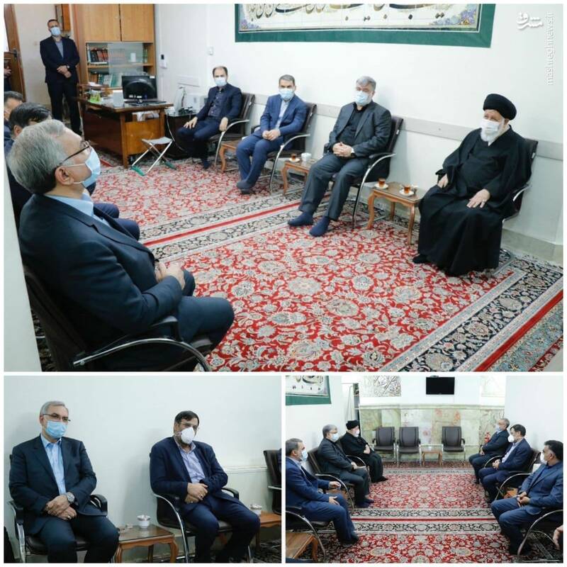  دیدار وزیر بهداشت با آیت الله علم الهدی
