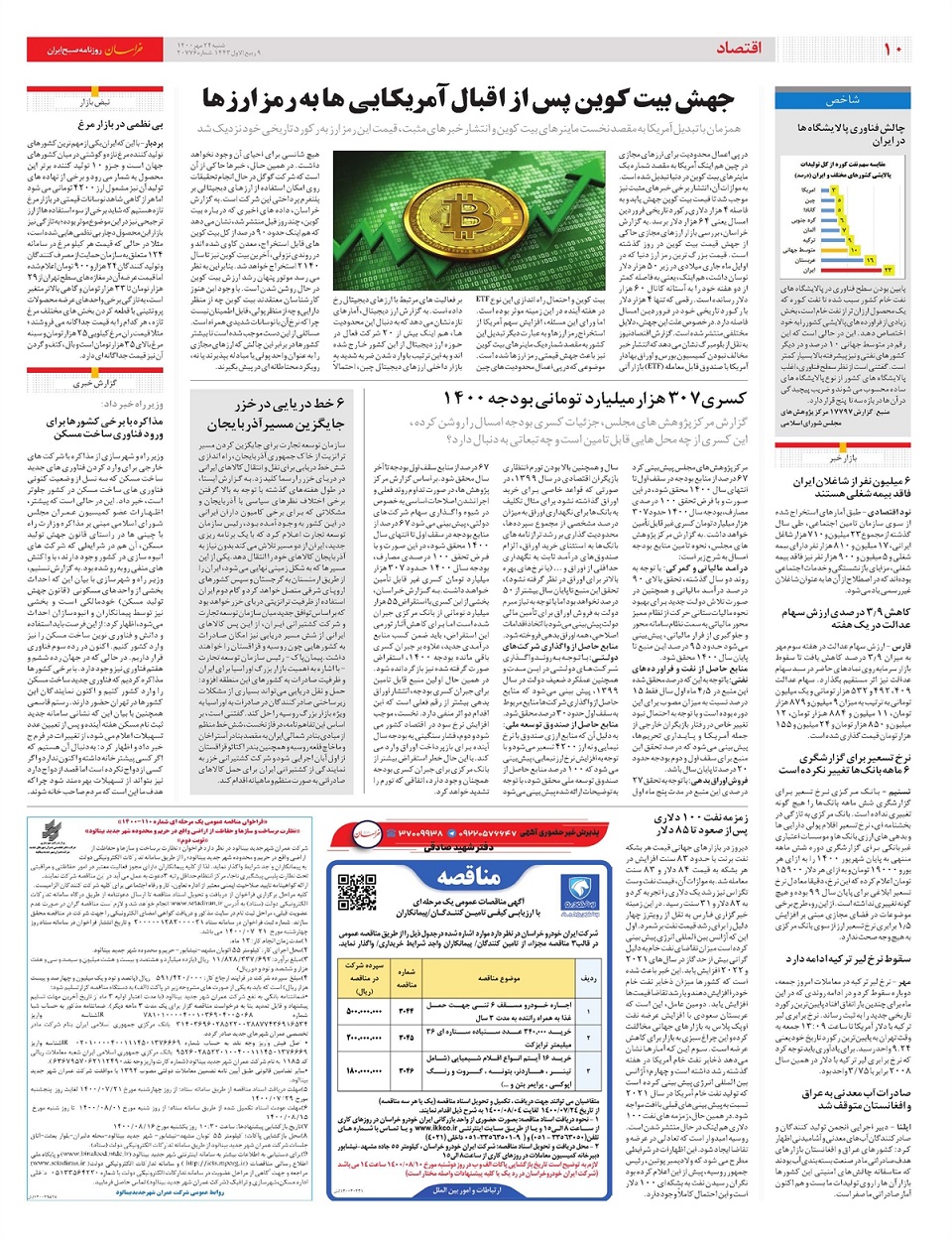 روزنامه خراسان/ طالبان، ناتوان در برقراری امنیت