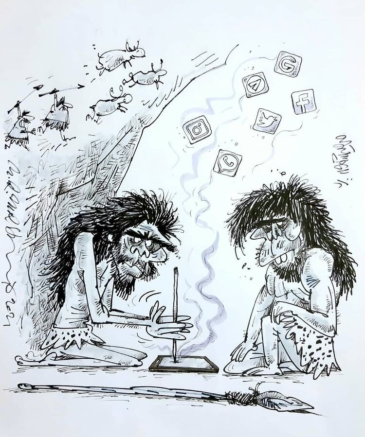 کاریکاتور/ داریم برمی‌گردیم به عصر حجر!