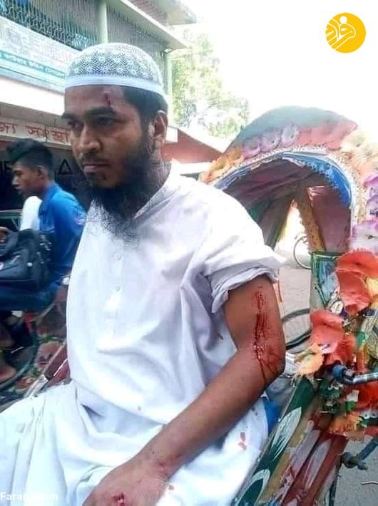 عکس/ سرکوب تظاهرات مسلمانان بنگلادش درپی اهانت به قرآن