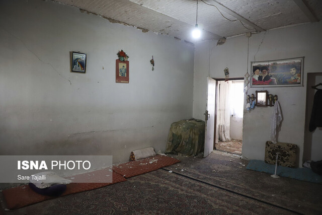 نمایی از مناطق زلزله زده یزدانشهر 