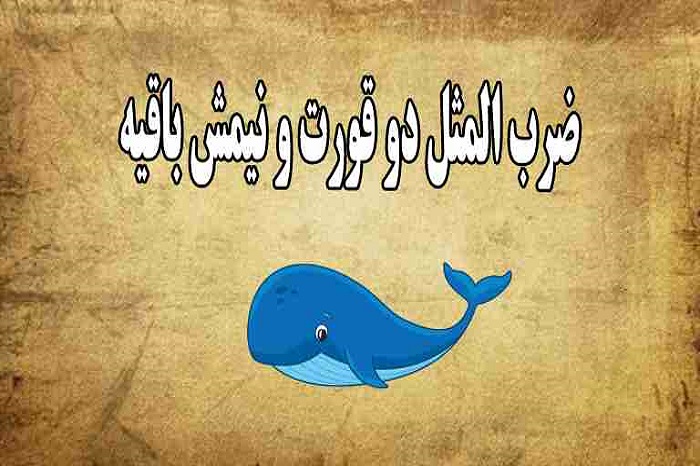  ضرب المثل/ دو قورت و نیمش باقی است
