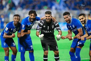 جشن پیروزی الهلالیها بعد از سوت پایان