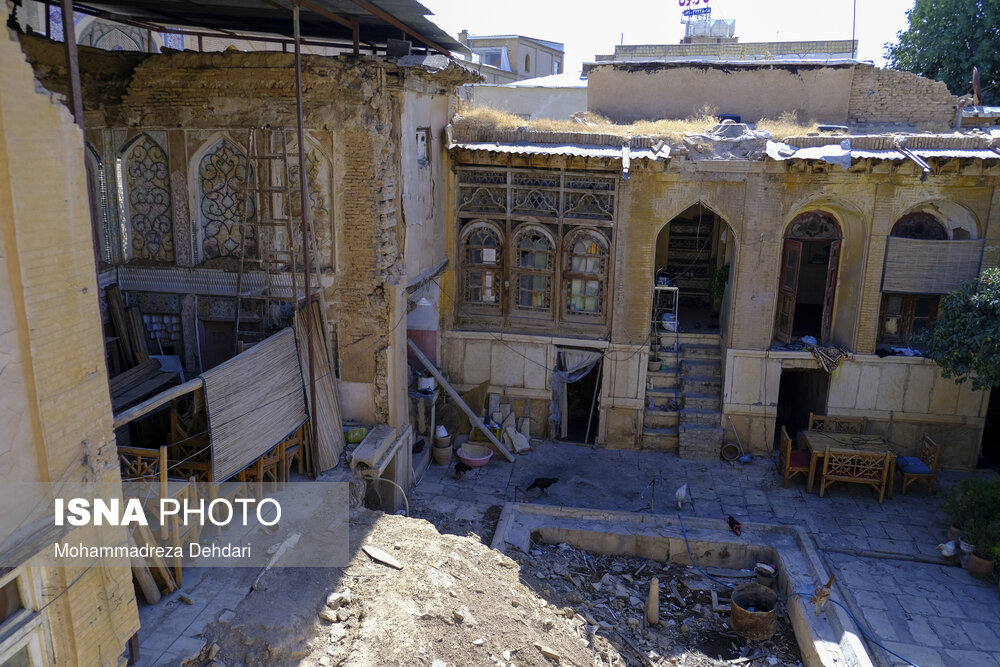 تخریب «حمام تاریخی» در جوار «خانه تاریخی» شیراز