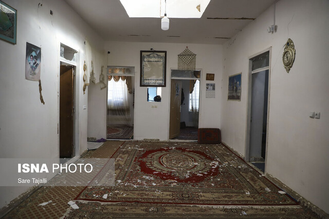 نمایی از مناطق زلزله زده یزدانشهر 