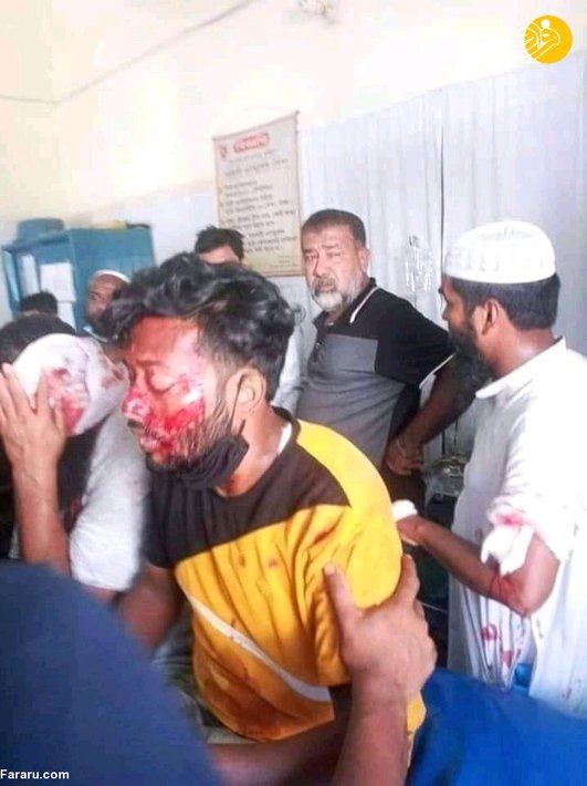 عکس/ سرکوب تظاهرات مسلمانان بنگلادش درپی اهانت به قرآن