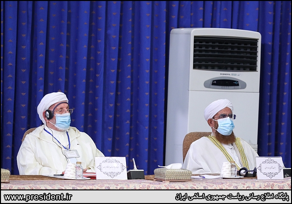 عکس/ خوش و بش میهمانان در کنفرانس وحدت اسلامی