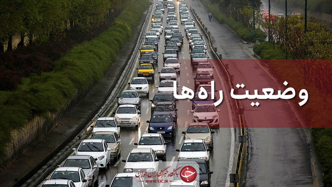 ترافیک سنگین در اتوبان زنجان-قزوین