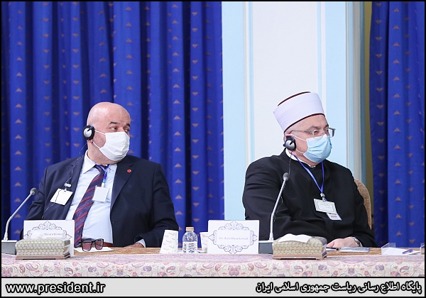 عکس/ خوش و بش میهمانان در کنفرانس وحدت اسلامی