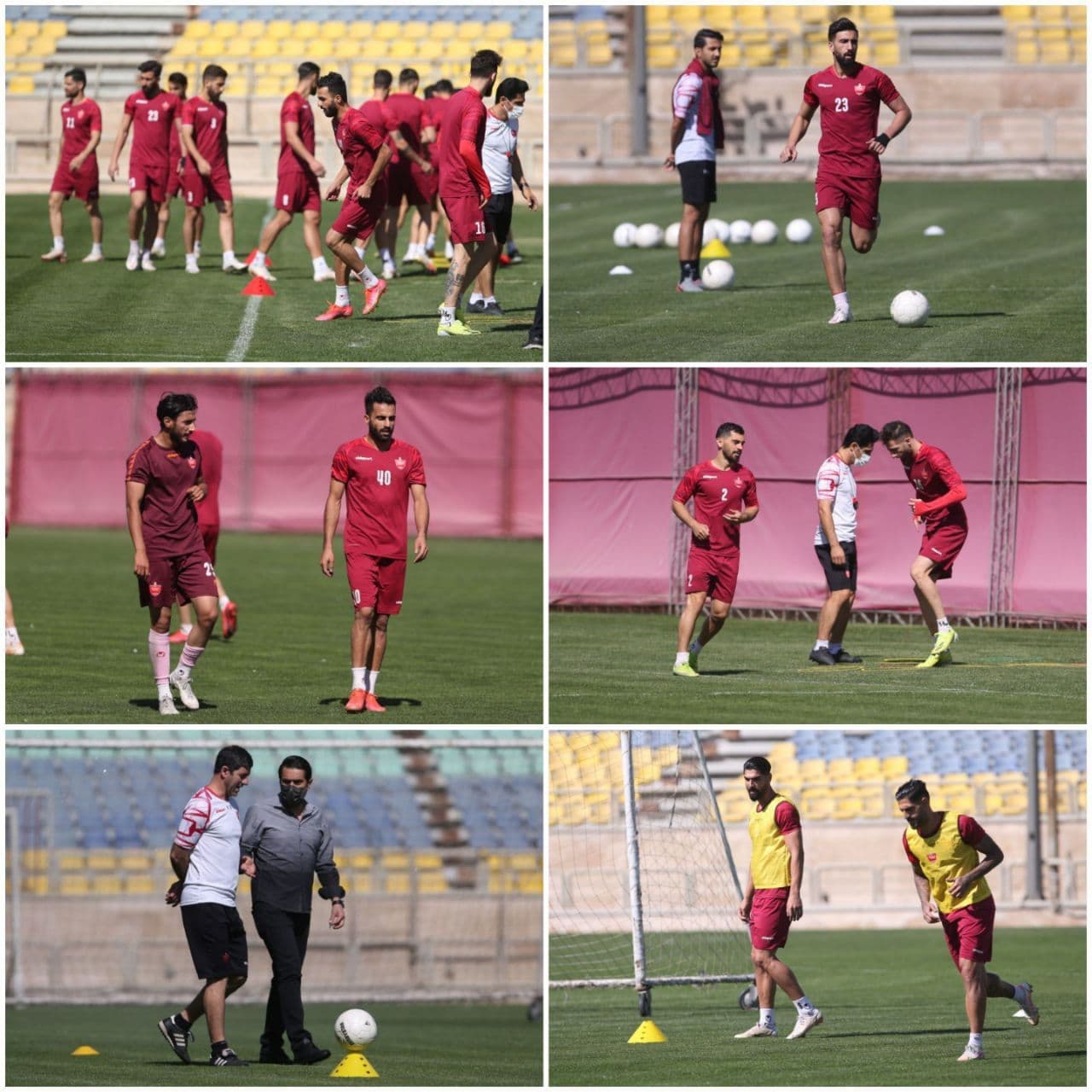 تصاویری از تمرین امروز صبح پرسپولیس