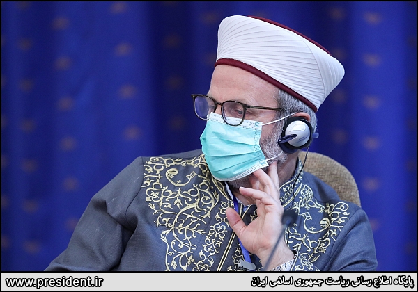 عکس/ خوش و بش میهمانان در کنفرانس وحدت اسلامی
