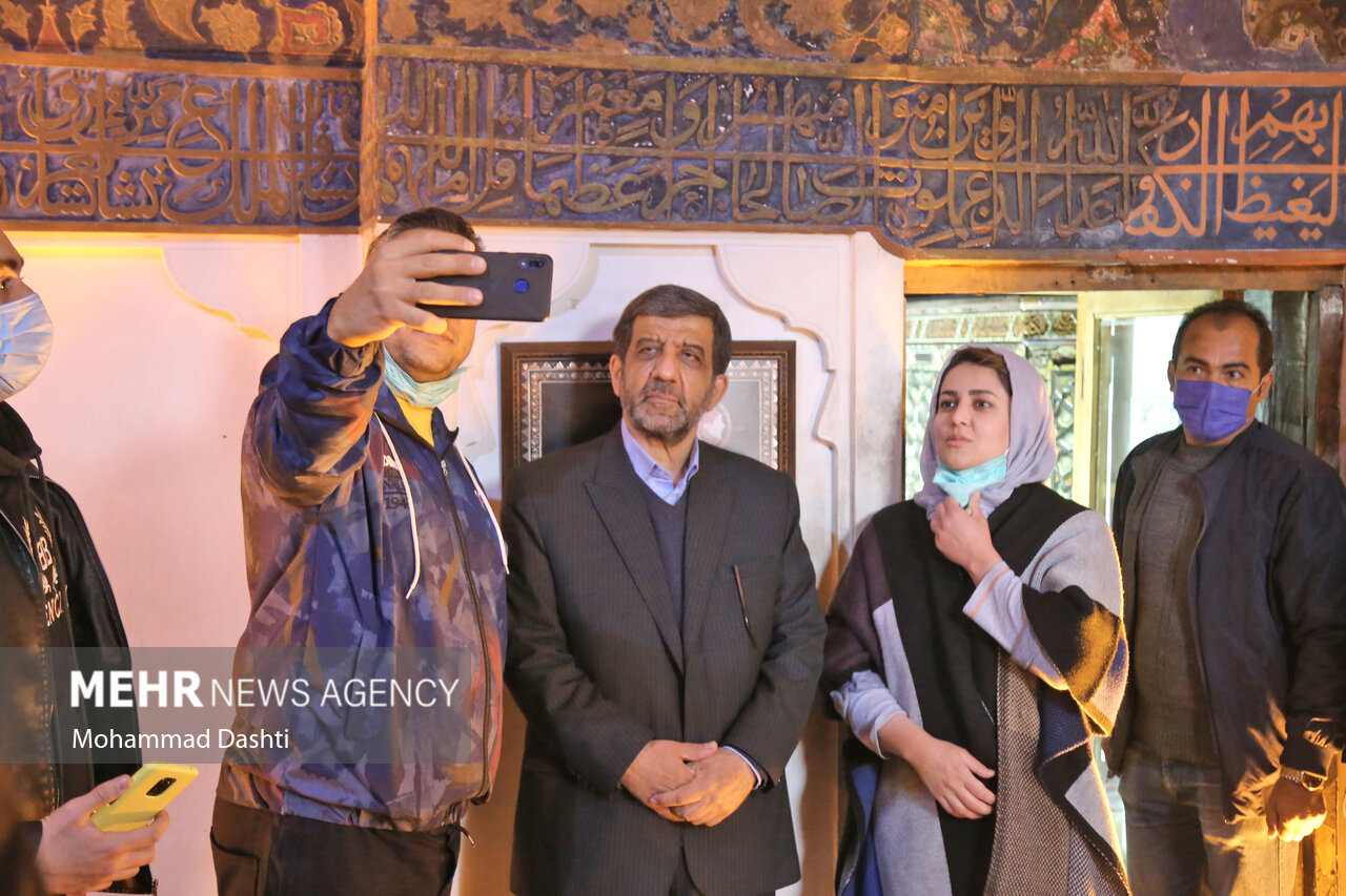 سلفی با وزیر میراث فرهنگی، گردشگری و صنایع دستی در اردبیل
