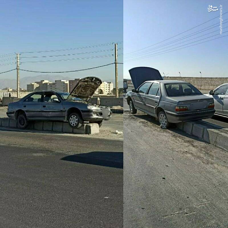 پیدا شدن خودرو سرقتی در وضعیت عجیب!