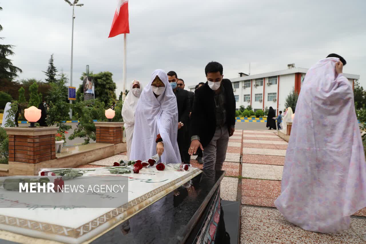 عکس/ جشن ازدواج ۱۱۰ زوج جوان در مازندران