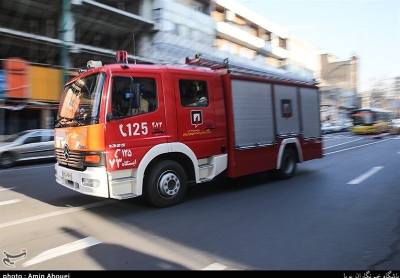 آتش‌سوزی در یک بیمارستان در خیابان انقلاب