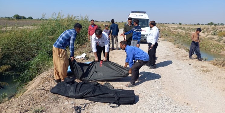 سقوط مرگبار خودرو در کانال آب دزفول