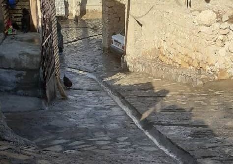 کفسازی بخشی از روستای تاریخی گلابر زنجان به پایان رسید