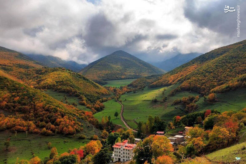 قابی زیبا از پاییز روستای علی‌آباد
