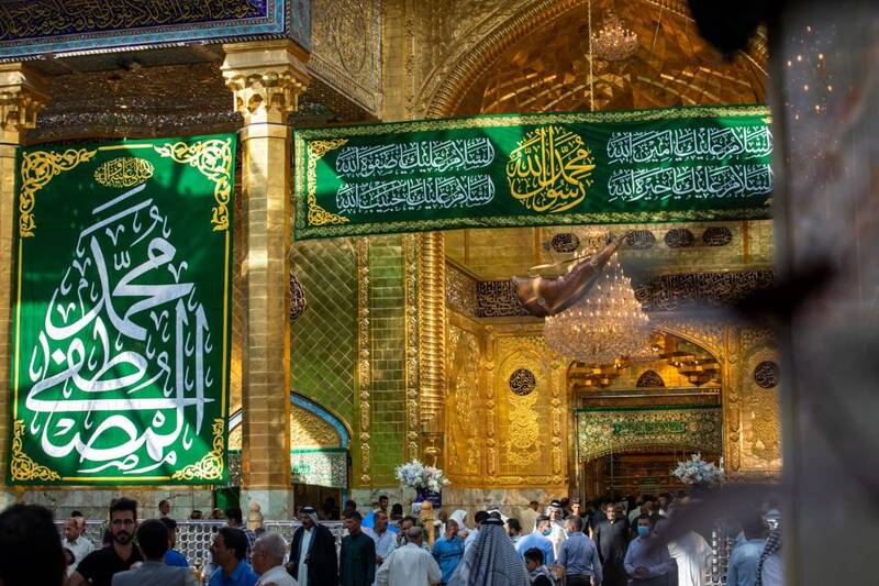 عکس/ حال و هوای کربلا در آستانه میلاد رسول اکرم(ص)