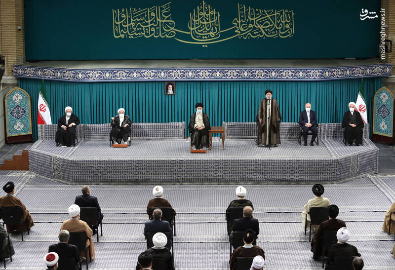 عکس/ دیدار میهمانان کنفرانس وحدت اسلامی‌ با رهبر انقلاب