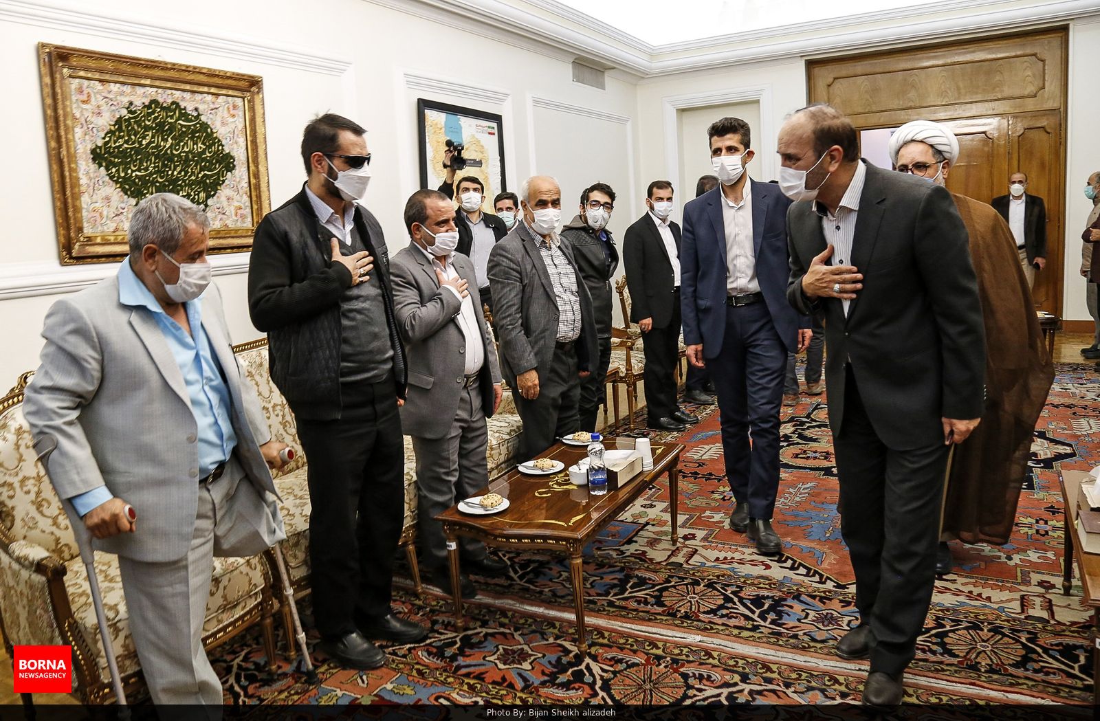دیدار استاندار آذربایجان شرقی با جمعی از جانبازان