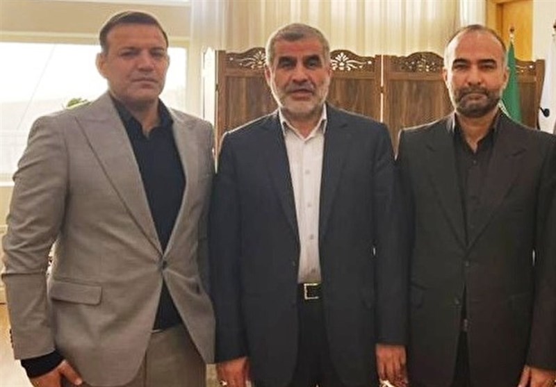 عکس یادگاری عزیزی خادم با نایب رئیس مجلس