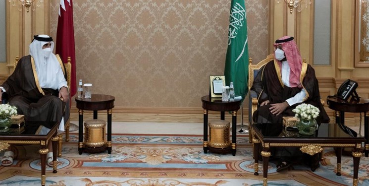 دیدار امیر قطر و بن سلمان درباره تحولات منطقه