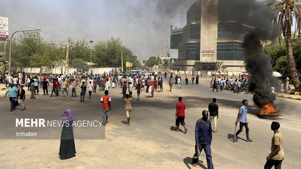 درگیری میان سربازان و معترضان در سودان