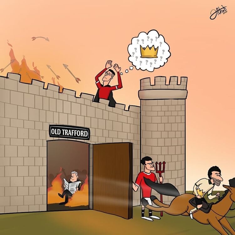 کاریکاتور/ محمد صلاح تاج پادشاهی رونالدو را قاپید!