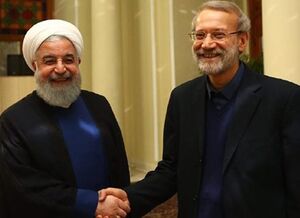 روحانی و لاریجانی در مسیر اتحاد گفتمانی؟