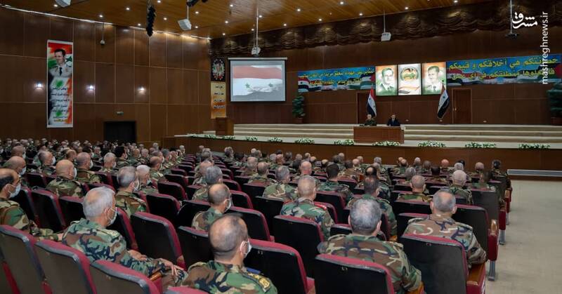 بازدید بشار اسد از دانشکده نظامی دمشق
